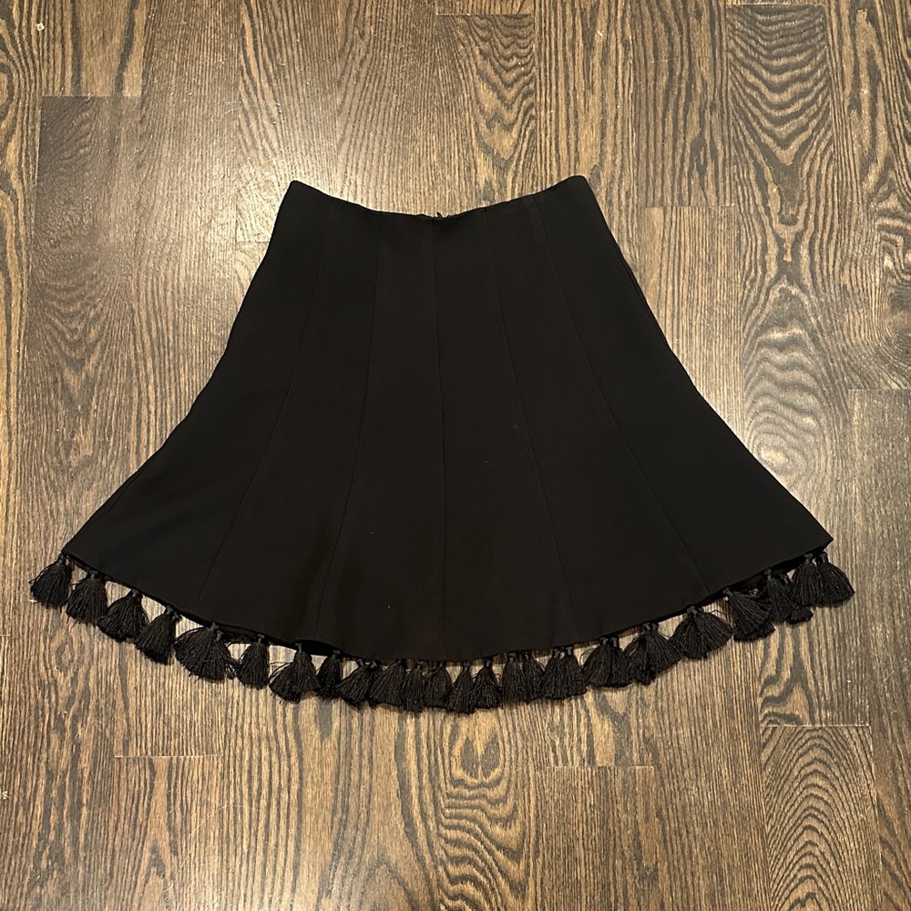 Club Monaco Elegant Black Tassel Skirt in amazing condition